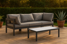 Load image into Gallery viewer, Nizuc - Outdoor Patio 3 Seat Modular Sofa With Gray Frame

