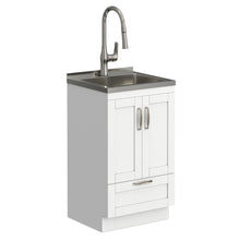 Load image into Gallery viewer, Reed - Deluxe Laundry Cabinet With Pull-Out Faucet And Stainless Steel Sink

