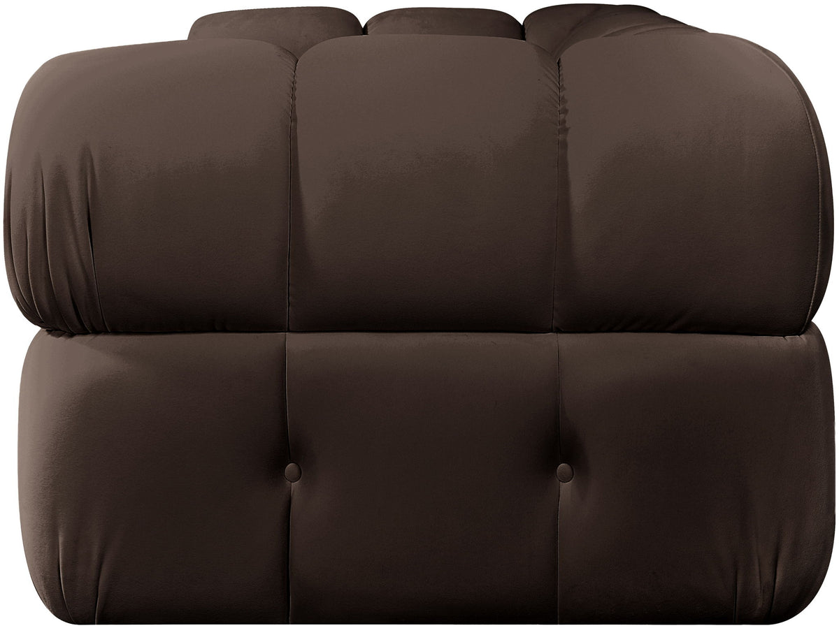 Orin - Velvet Performance Fabric Upholstered 2 Piece Modular Sofa (2 Corner Chairs)