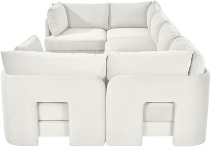 Hammond - Velvet Performance Fabric Upholstered 6 Piece U-Shaped Sectional