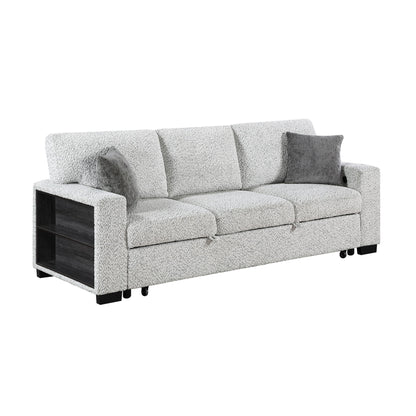 Prato - Sofa With Pull Out Sleeper And USB - Gray