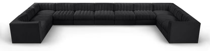 Rummi - Velvet Performance Fabric Upholstered 11 Piece Modular Sectional