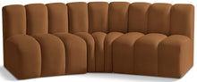 Load image into Gallery viewer, Arc - Velvet 3 Piece Modular Corner Sofa - Saddle
