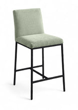 Load image into Gallery viewer, Reeves - Chenille Fabric Upholstered Counter Stool (Set of 2) - Black Base
