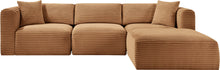 Load image into Gallery viewer, Shaggy - Fabric 4 Piece Modular Sectional
