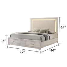 Load image into Gallery viewer, Colorado - Bed With Upholstered LED Headboard
