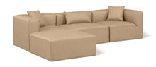 Load image into Gallery viewer, Cube - 4 Piece Modular Sectional With Chaise - Tan
