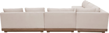 Solace - Olefin 5 Piece Outdoor Patio Modular Sectional