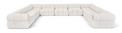 Orin - Velvet Performance Fabric Upholstered 9 Piece Sectional