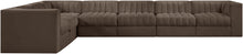 Load image into Gallery viewer, Rummi - Velvet Performance Fabric Upholstered 7 Piece Modular Sectional (With 3 Corner Chairs)
