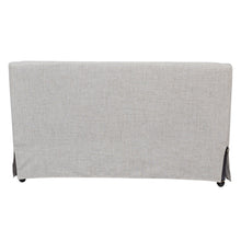 Load image into Gallery viewer, Slip Covered Settee With Casters - Beige
