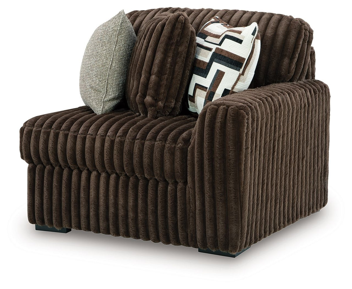 Midnight-Madness - RAF Corner Chair - Chocolate