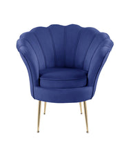 Load image into Gallery viewer, Angelina - Scalloped Back Barrel Accent Chair With Metal Legs
