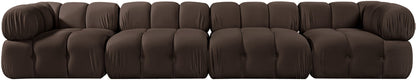 Orin - Fabric Velvet 4 Piece Modular Sofa