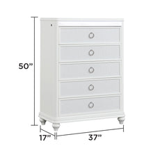 Load image into Gallery viewer, Abigale - 5 Drawer Chest With LED Lighting - White
