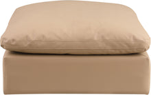 Load image into Gallery viewer, Comfy - Faux Leather Ottoman - Tan
