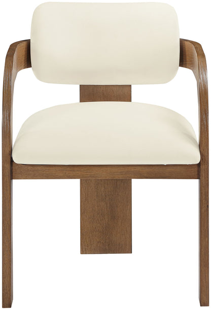 Cedra - Velvet Performance Fabric Upholstered Dining Chair (Set of 2) - Brown Frame