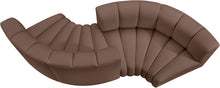 Load image into Gallery viewer, Arc - Faux Leather 4 Piece Curved Modular Sofa
