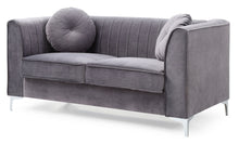 Load image into Gallery viewer, Glam Styled Micro Suede Loveseat
