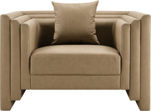 Load image into Gallery viewer, Everett - Vegan Leather Upholstered Chair - Tan
