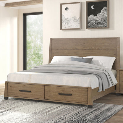 Viera - King / California King Headboard - Natural Oak