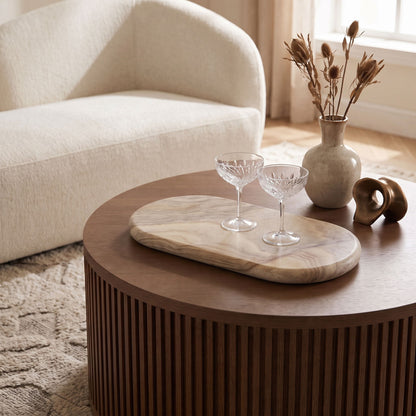 Carrell - Genuine Marble Tray - Sand