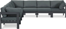 Load image into Gallery viewer, Nizuc - Outdoor Patio 7 Piece Modular Sectional With Gray Frame
