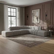 Load image into Gallery viewer, Arc - Boucle Fabric 7 Piece Corner Modular Sofa
