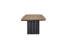 Load image into Gallery viewer, Elure - Double Pedestal Table With Leaf - Peppercorn / Light Brown
