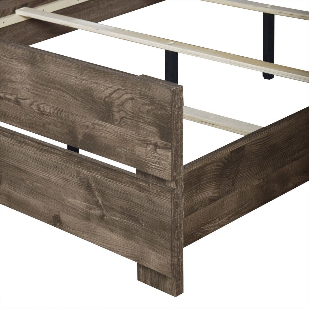 Misty Lodge - 4/6 Full Headboard, Footboard & Slats - Greige