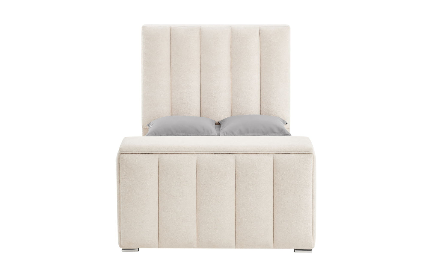 Serenity - Queen Bed Side Rails - Cream / Beige