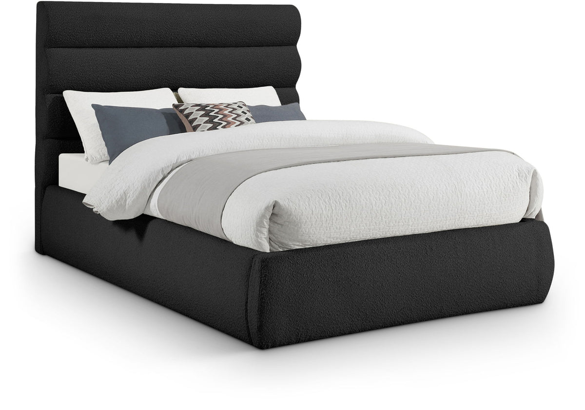 Adam - Boucle Fabric Bed With 52" Headboard