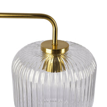 Load image into Gallery viewer, Haven - Clear Table Lamp, Button Control - Gold / White / White Marble
