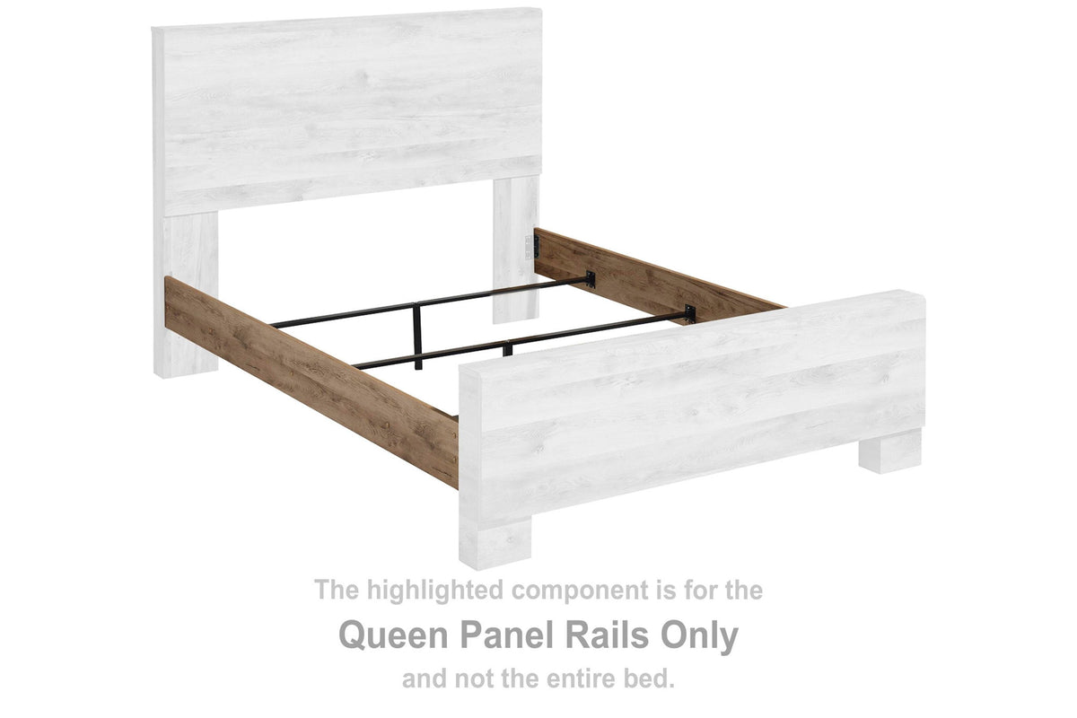 Hyanna - Queen Panel Rails - Tan Brown