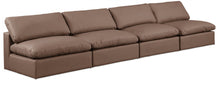 Load image into Gallery viewer, Comfy - Faux Leather Modular Armless Sofa 4 Seats
