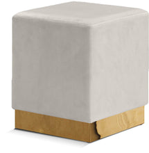 Load image into Gallery viewer, Jax - Stool Ottoman with Gold Base
