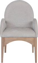Load image into Gallery viewer, Waldorf - Chenille Dining Arm Chair With Natural Legs
