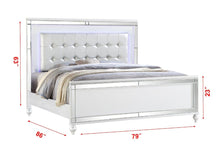 Load image into Gallery viewer, Galaxy Home Sterling King Bed in White

