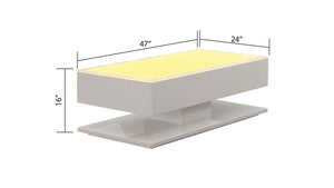 Galaxy Home Emma Coffe Table in White - Ego Home Furniture