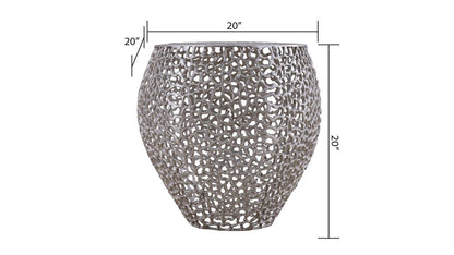 Galaxy Home ET3403-18 Coffee Table in Silver