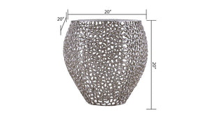 Galaxy Home ET3403-18 Coffee Table in Silver