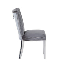 Load image into Gallery viewer, Galaxy Home Eva Stainless Steel Dining Chair (Set of 2) in Grey
