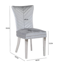 Load image into Gallery viewer, Galaxy Home Eva Stainless Steel Dining Chair (Set of 2) in Silver
