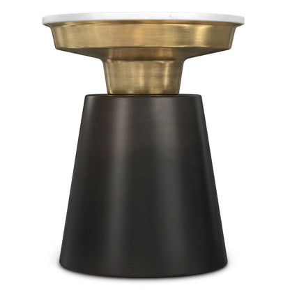 Jaxine - Side Table - Black / Gold - Ego Home Furniture