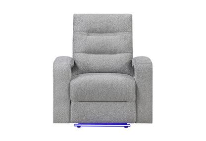 U6611 - 3 Piece Living Room Set (15 Power Reclining Sofa / Power Console Reclining Loveseat / Power Recliner) - Dark Gray