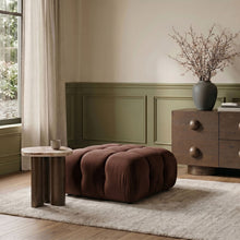 Load image into Gallery viewer, Orin - Velvet Performance Fabric Upholstered Modular Ottoman

