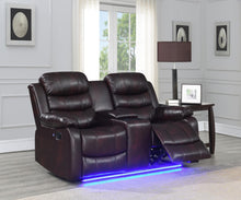 Load image into Gallery viewer, U155 - Motion LED Loveseat - Brown
