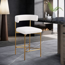 Load image into Gallery viewer, Rivage - Durable Stool With Gold Frame (Set of 2)
