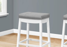 Load image into Gallery viewer, Comfortable Bar Stool, Bar Height, Saddle Seat, Transitional (Set of 2)
