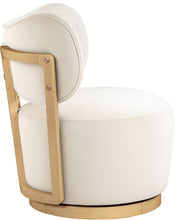 Load image into Gallery viewer, Elara - Velvet Upholstered Swivel Accent Chair - Stained Natural
